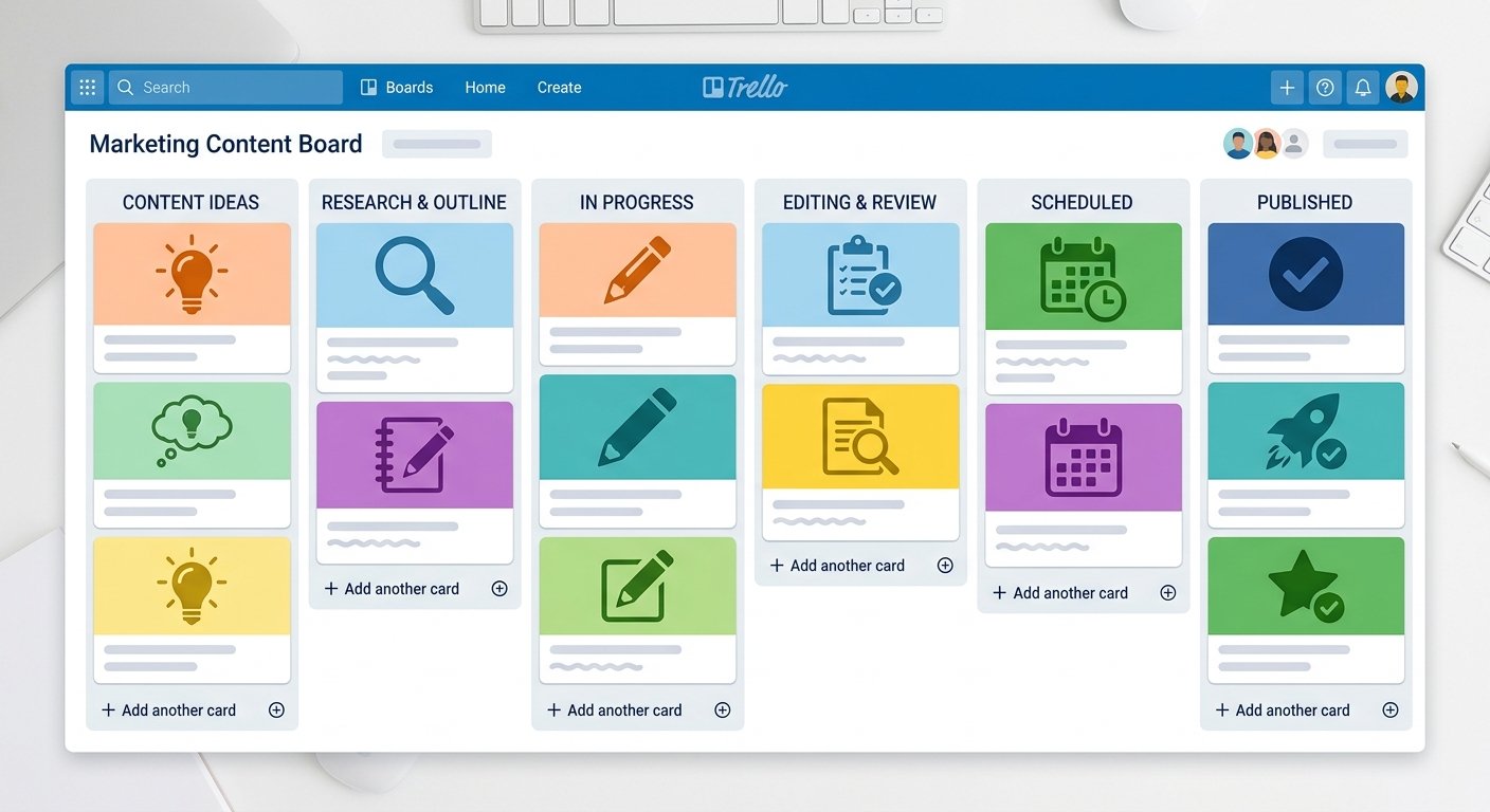 Trello content calendar template