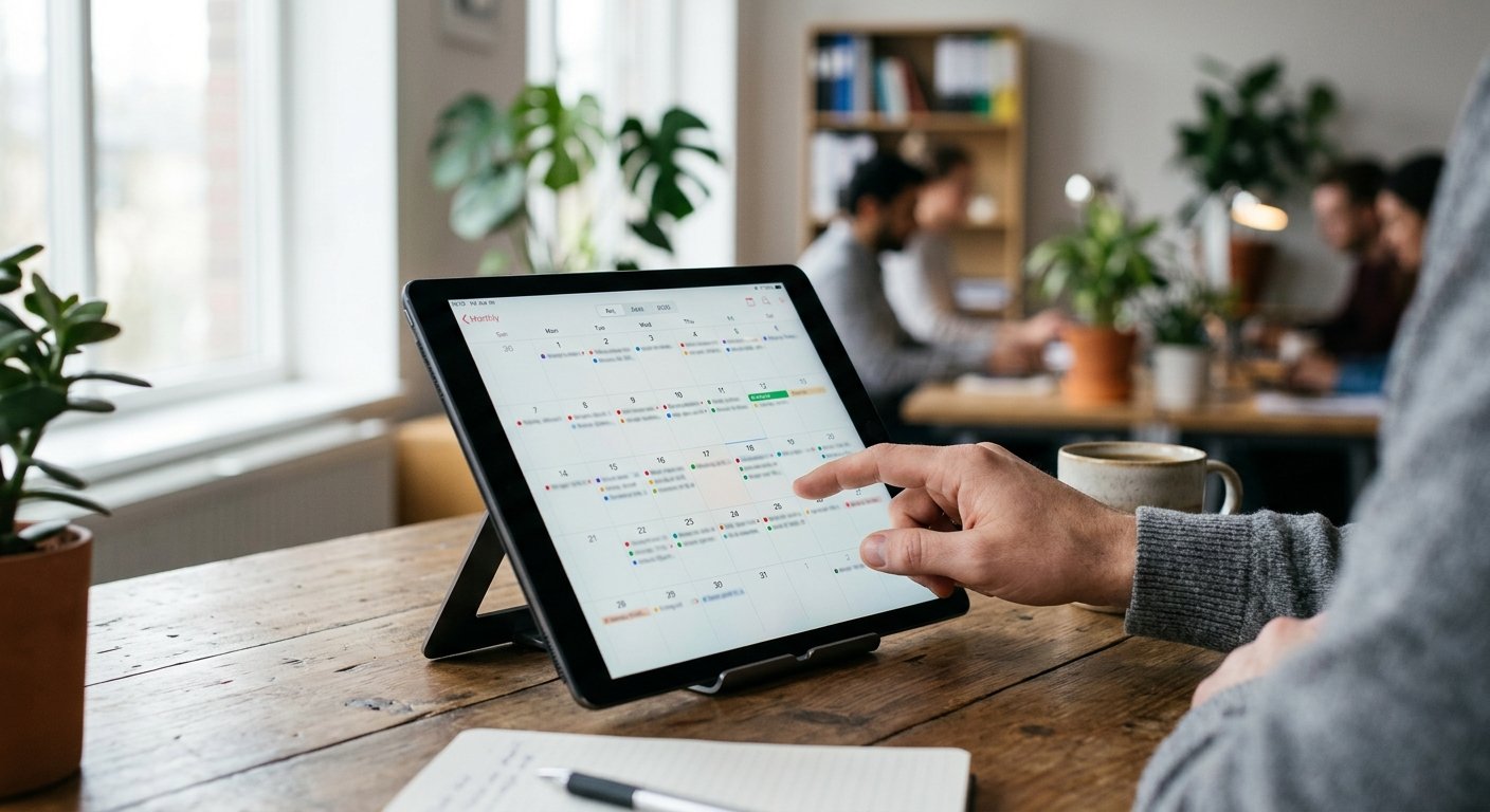 social media content calendar in Trello