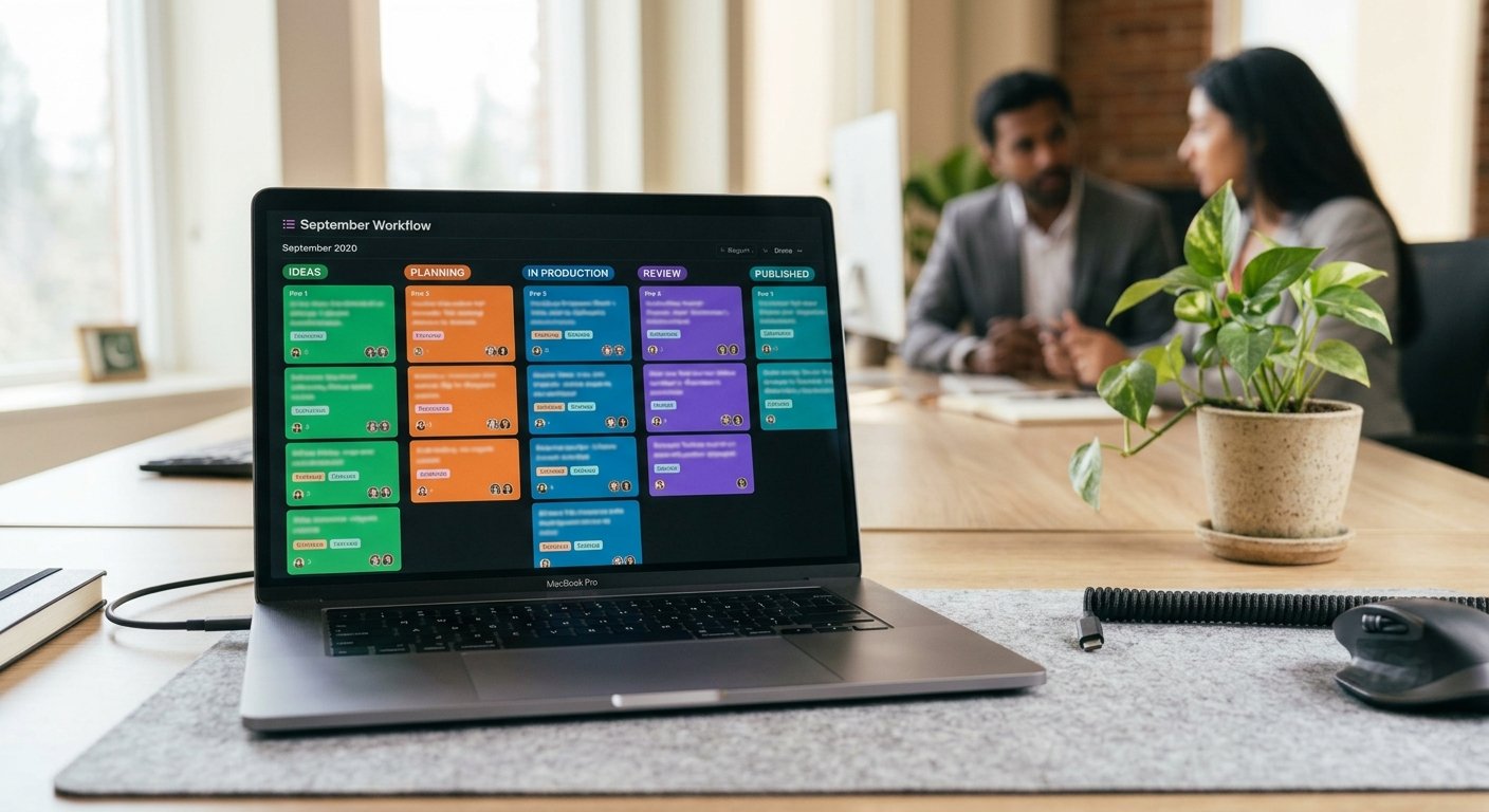 Notion vs Trello content calendar
