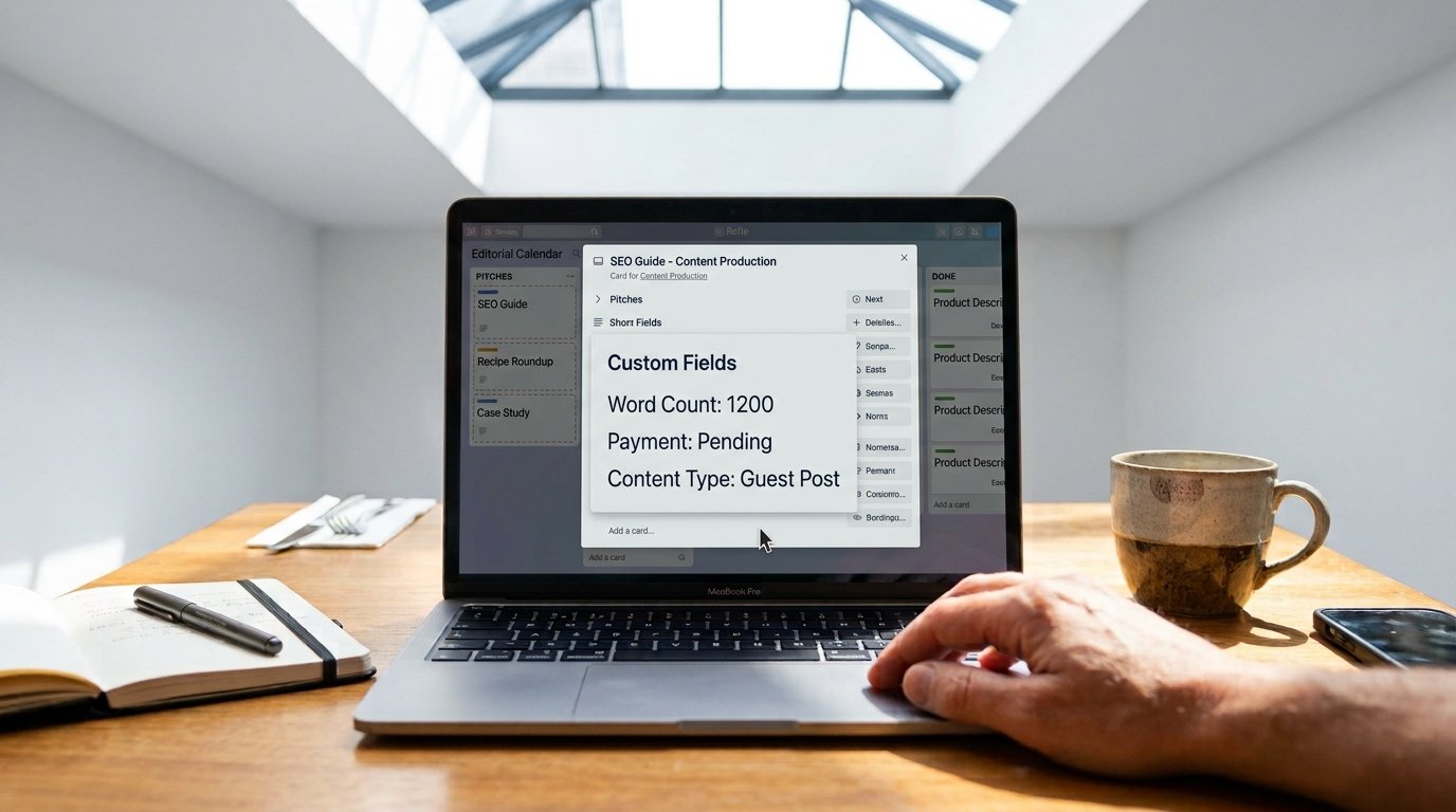 Trello Kanban board for multi-author blog