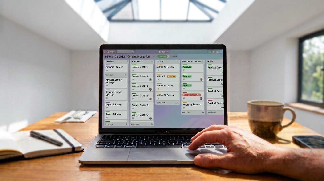 content approval pipeline in Trello