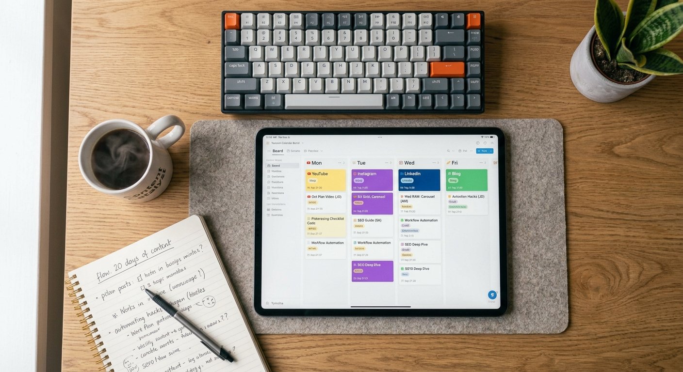 weekly social media publishing schedule