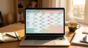 Trello Kanban board for multi-author blog